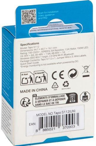 Immagine prodotto TP-Link Smart Switch Modul Tapo S112 (Attuatore dell'interruttore)