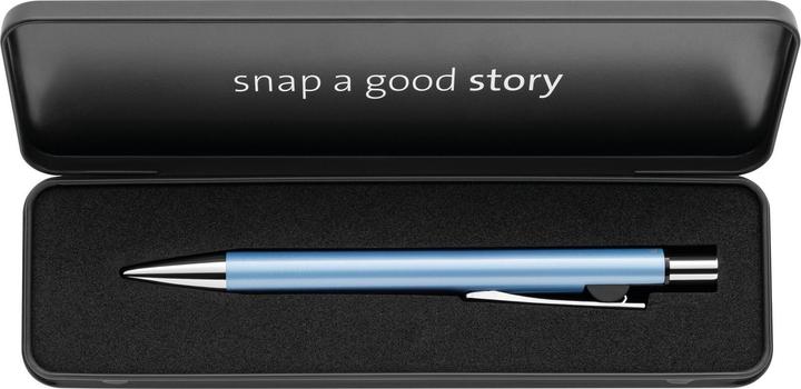 Actual product image Pelikan Ballpoint pen Snap Metalic K10 Frost blue in case (Light blue, Metallic, 1x)