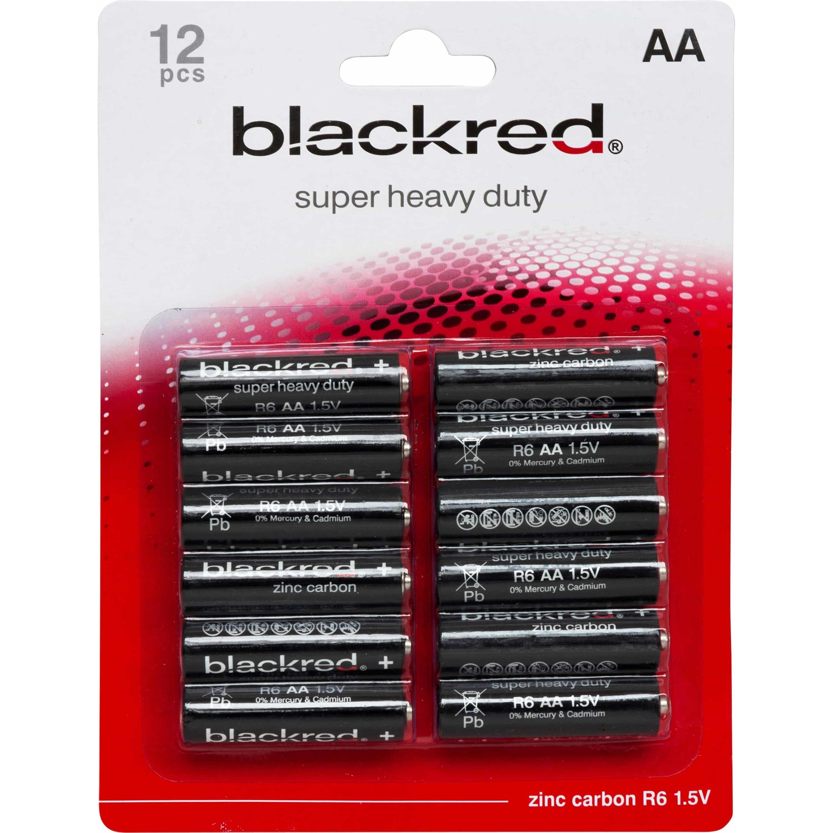 Camelion Blackred Super Heavy Duty R6 AA BP12 (12 Stk., AA), Batterien + Akkus
