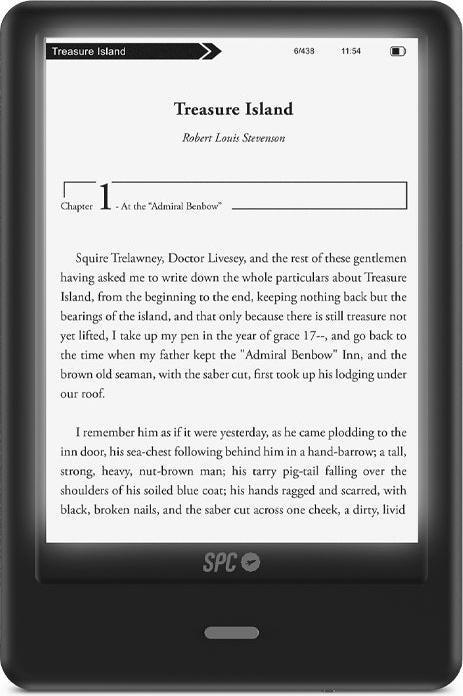 SPC Dickens Light 2 Pro (6", 8 Go, Noir)