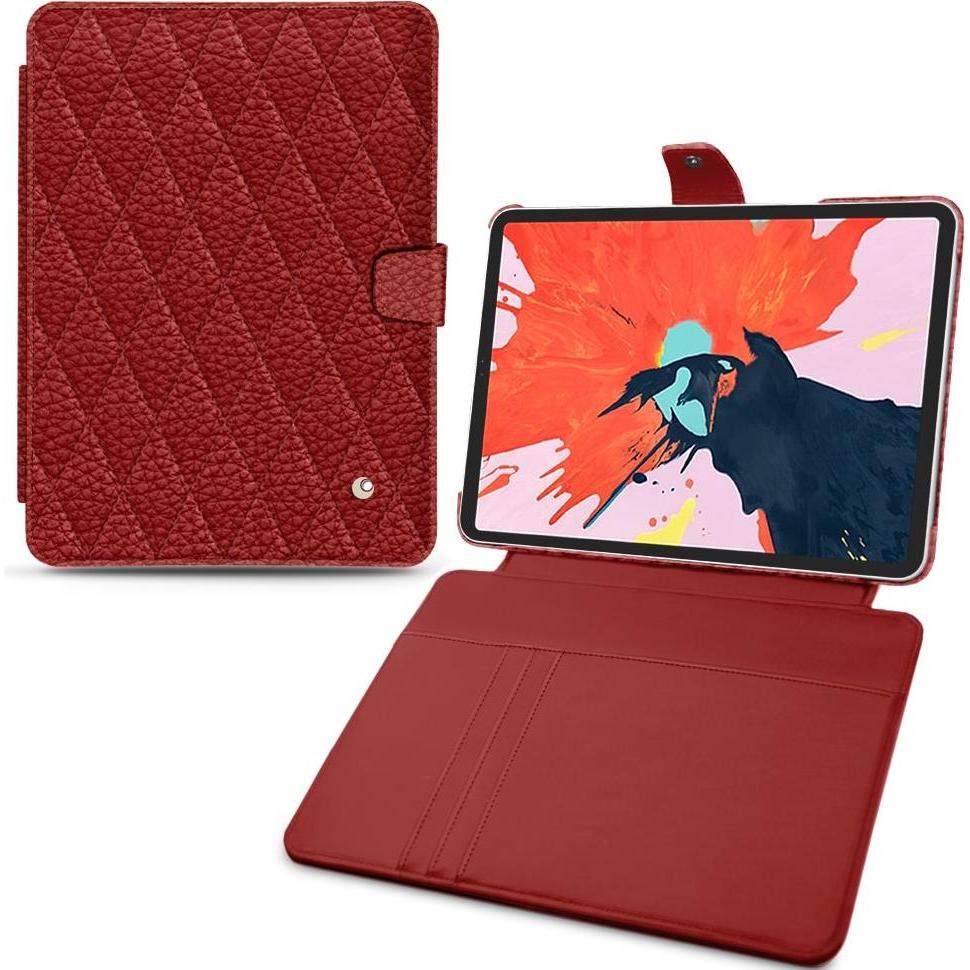 Thumbnail - Noreve Lederschutzhülle Wallet (iPad Pro 12.9 2018 (3. Gen)), Tablet Hülle, Rot