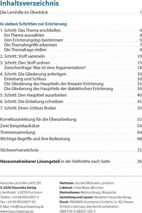 Produktbild Erörterung. Aufsatz 8.-11. Klasse (Deutsch, Gerhard Widmann, 2020)