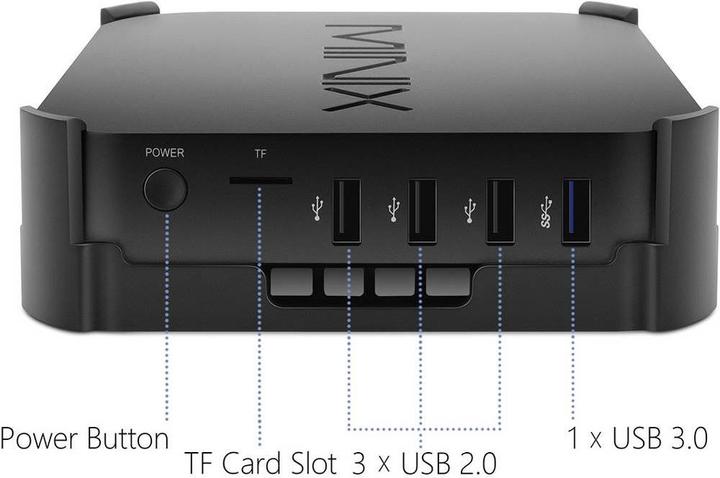 Image du produit Minix Intel FANless Mini PC Windows 10 (Intel Atom x5-Z8350 x5-Z8350, 4 Go, 128 Go, Intel HD Graphics)