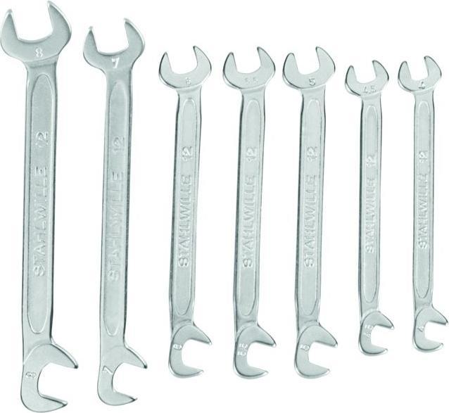 Actual product image Stahlwille Small double open-end spanner set, 7-piece
