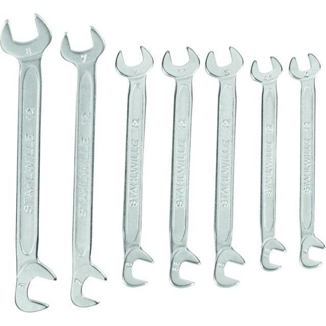 Stahlwille, Schraubenschlüssel, Klein-Doppelmaulschlüssel-Satz, 7-teilig