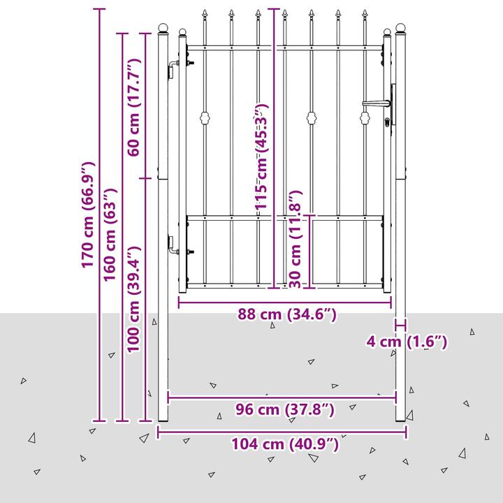 Produktbild vidaXL Zauntor