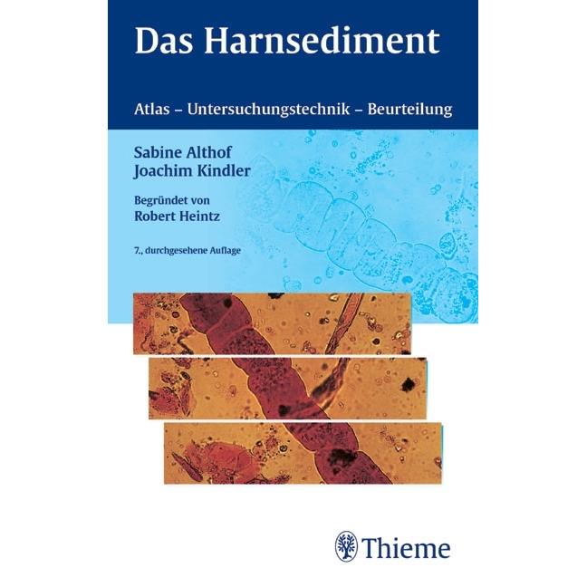 Das Harnsediment, Fachbücher von Joachim Kindler, Sabine Althof