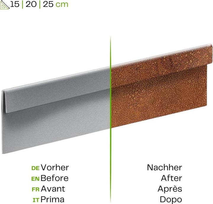 Image du produit Innogard Verbinder für Rasenkantenband Corten - 25 cm Höhe (20 cm)