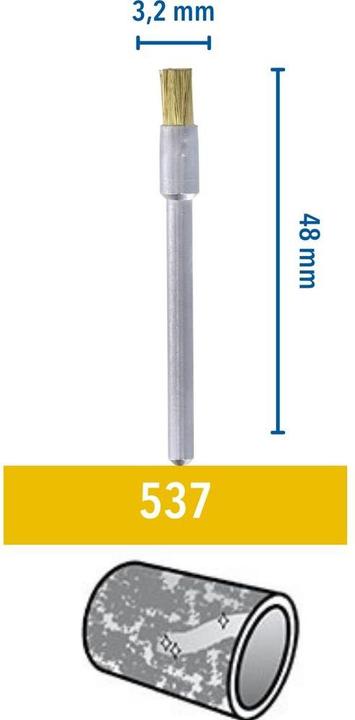 Actual product image Dremel Brass brush 537