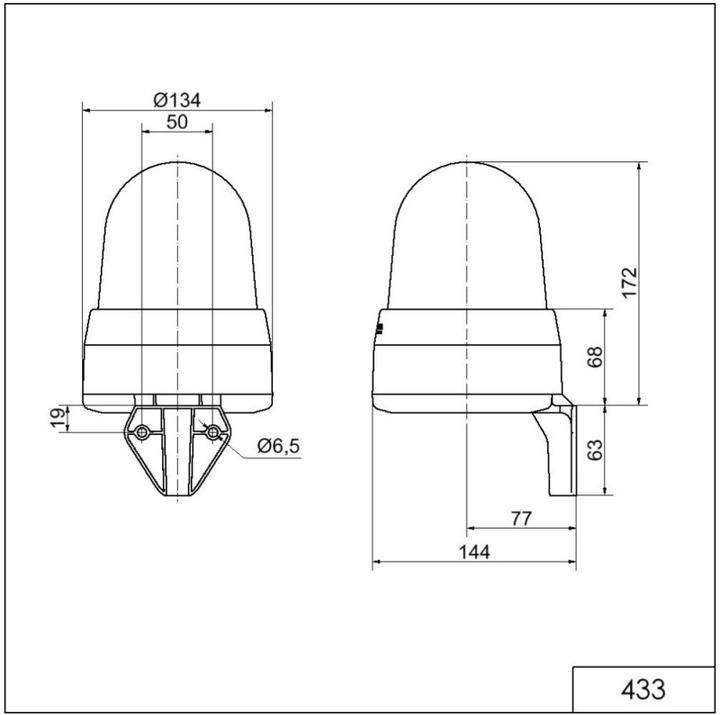 Produktbild Werma Red LED 3x Beacon/Sounder 115/230V