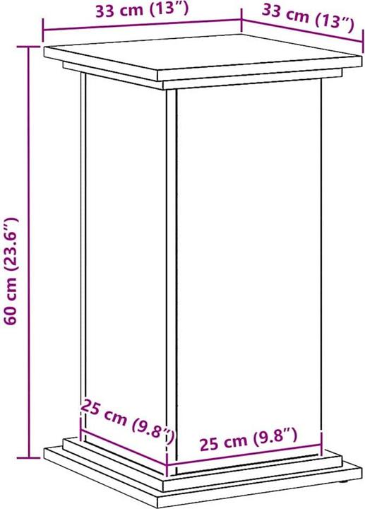 Image du produit vidaXL Moderner Pflanzenständer