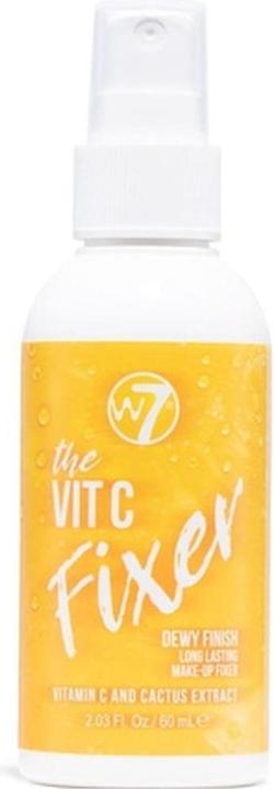W7 The Fixer Vitamin C Makeup Setting Spray Natural Finish Long-Lasting Ultra-Fine Formula Cruelty F
