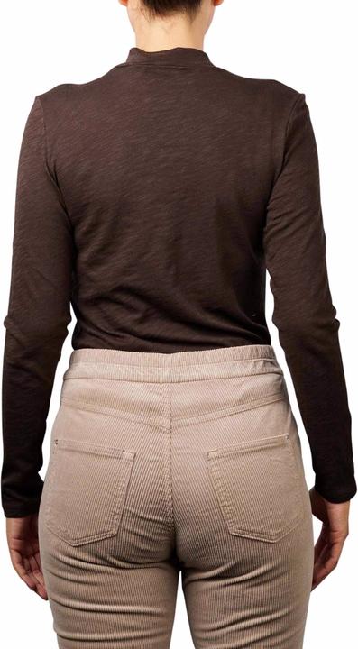 Produktbild Marc O'Polo Long Sleeve T-Shirt High Neck deep walnut (S)