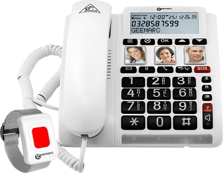 Produktbild Geemarc CL610 Schnurgebundenes Notruftelefon mit SOS-Armband