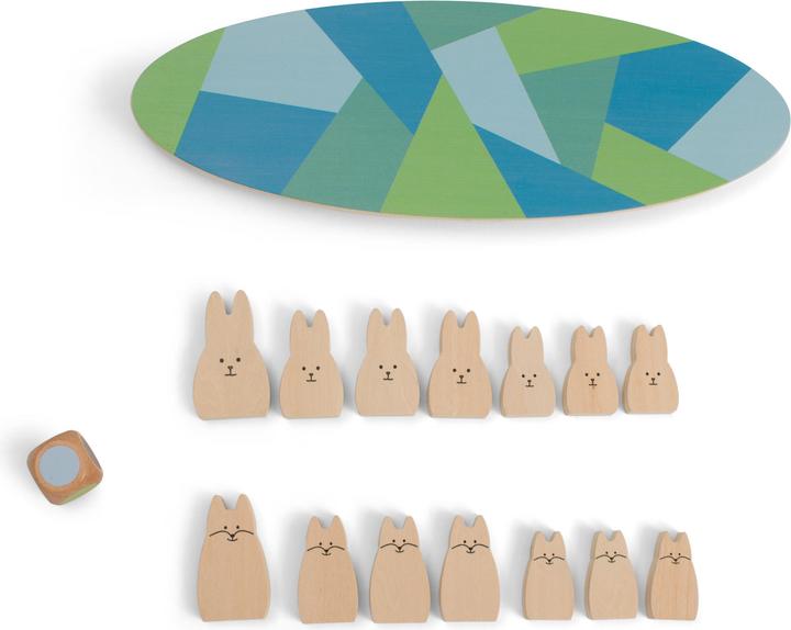 Actual product image BS Toys Wooden balance game rabbit (German, Polish)