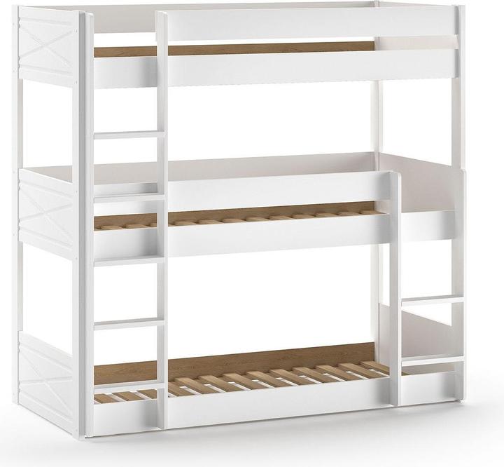 Vipack Lit superposé Scott avec 3 couchages (90 x 200 cm)