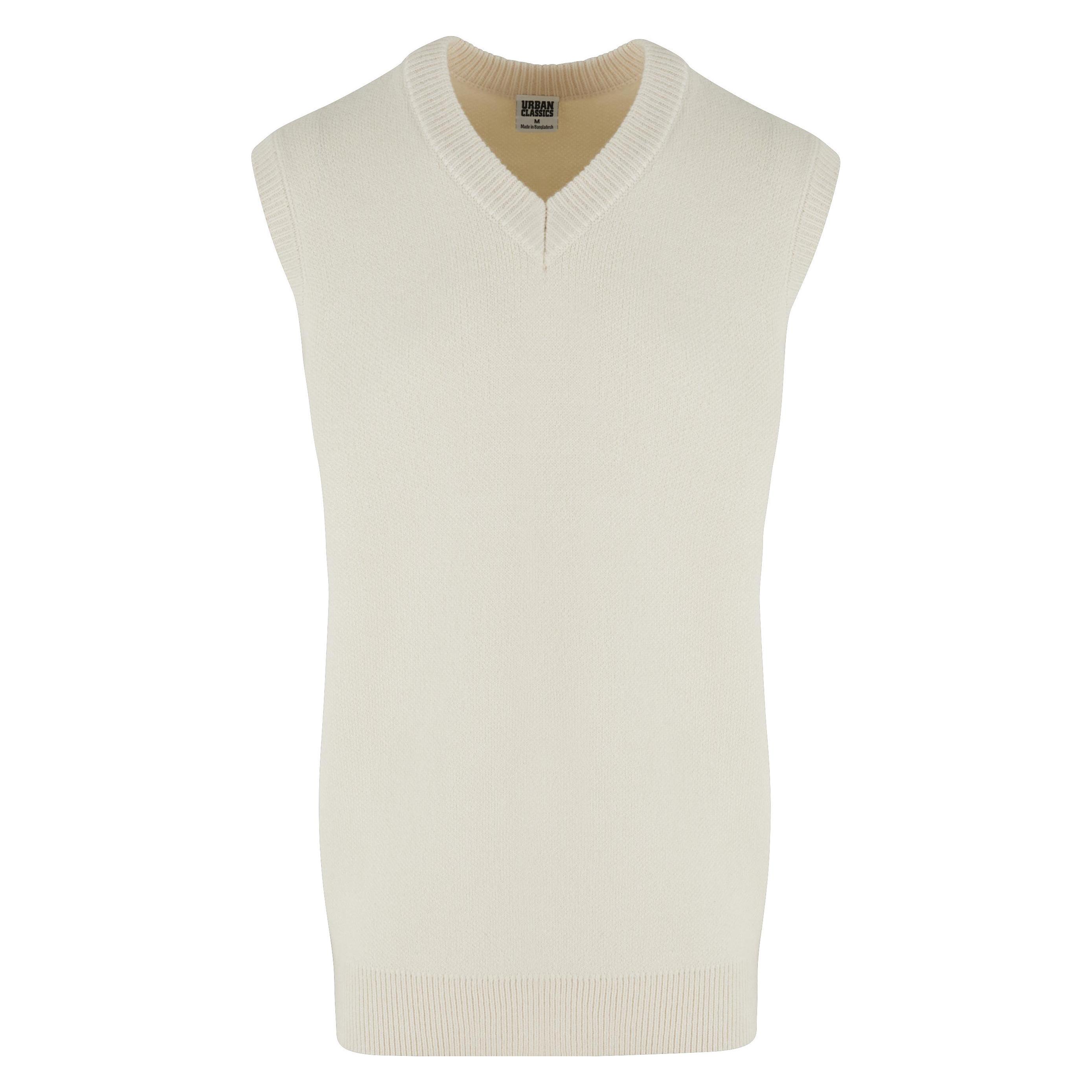 Urban Classics, Herren, Westen, Knitted Vest - 173157, Weiss, (3XL)