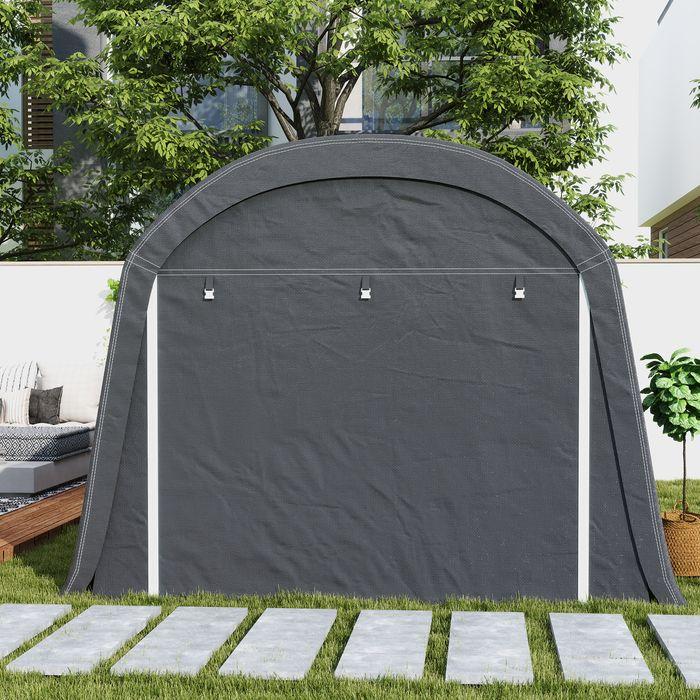 Immagine prodotto Swisshandel24 Aufbewahrungszelt für Fahrräder, wasserdicht, 300x600x230 cm, Dunkelgrau