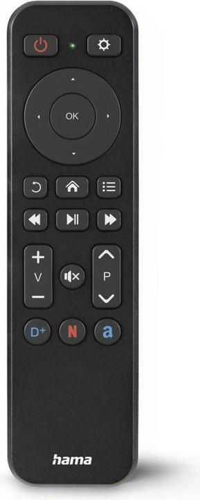 Image du produit Hama Télécommande, f. TV + bouton Netflix, Prime Video, Disney+, programmable (Télécommande universelle, Infrarouge)
