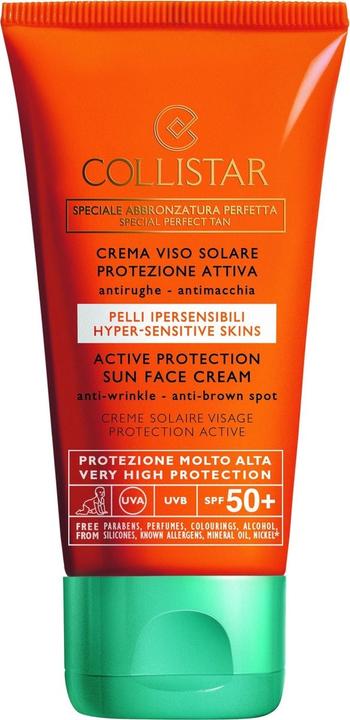 Produktbild Collistar CS Sun - Active Protection Sun Face Cream Anti-Wrinkle SPF 50+ (Sonnencreme Gesicht, SPF 50, 50 ml)