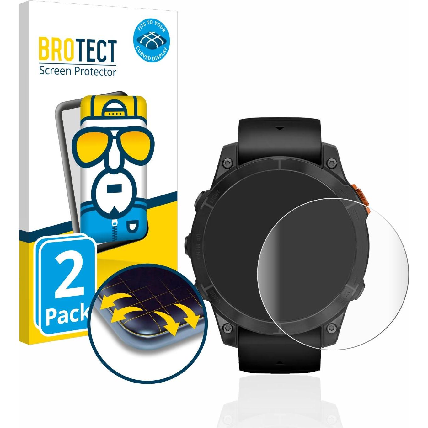 BROTECT Full-Cover Displayschutz, Smartwatch Schutzfolie, Transparent