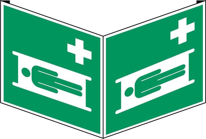 Image du produit Brady Plaque de sécurité ISO - Brancard