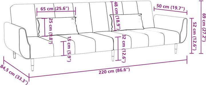 Produktbild vidaXL Malorie (2-Sitzer)