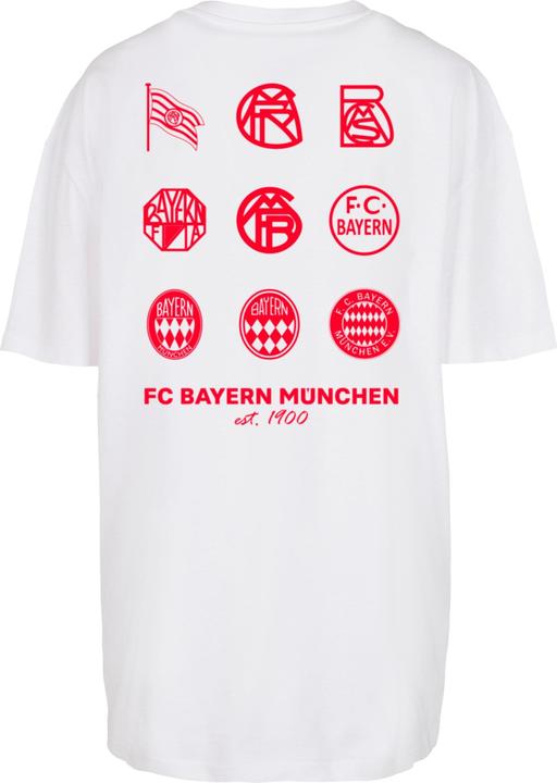 Produktbild FC Bayern München Ladies Logo History Red Oversized Boyfriend Tee - 118301 (M)