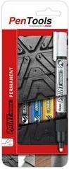 Actual product image Pentel Paint marker PAINT MARKER MMP20, case of 4, assorted (Blue, Yellow, Black, White, 4 mm, 4 x)