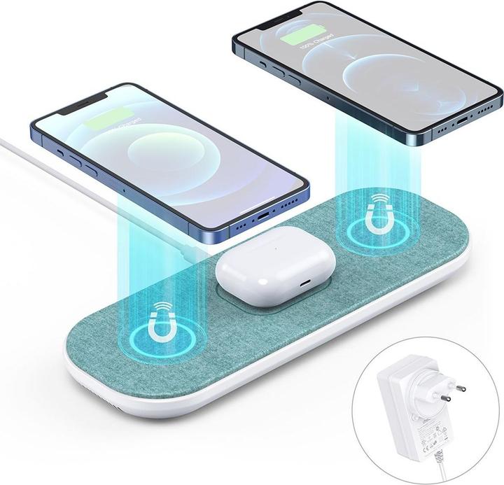 Productafbeelding Choetech 10W 3 in 1 Fast Wireless Charging Pad T569 S (30 W)