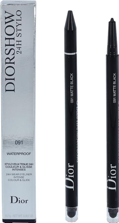 Actual product image Dior Diorshow 24H Stylo Eyeliner (091 Matte Black)