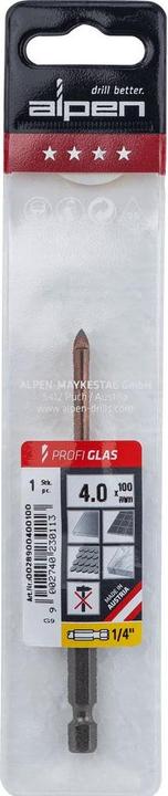 Image du produit Alpen Perceuse à verre (4 mm)