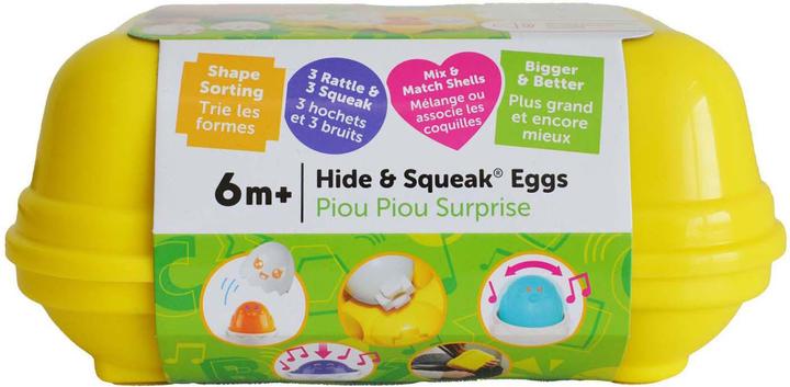 Actual product image Tomy Squeak eggs in box