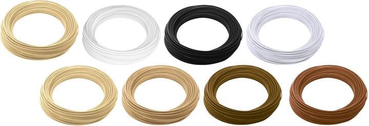 Produktbild Renkforce Advanced Filamente sortiert 2.85 mm, je 50 g (Carbon, TPE, HIPS, PVA, 2.85 mm, 400 g, Braun, Beige, Schwarz, Silber, Weiss)