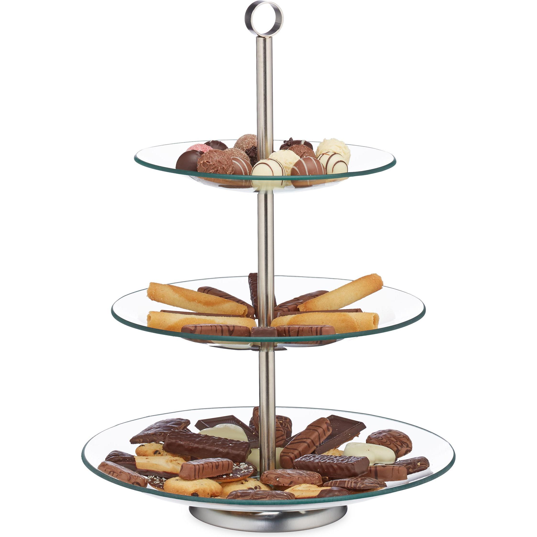 Relaxdays, Serviergeschirr, Etagere