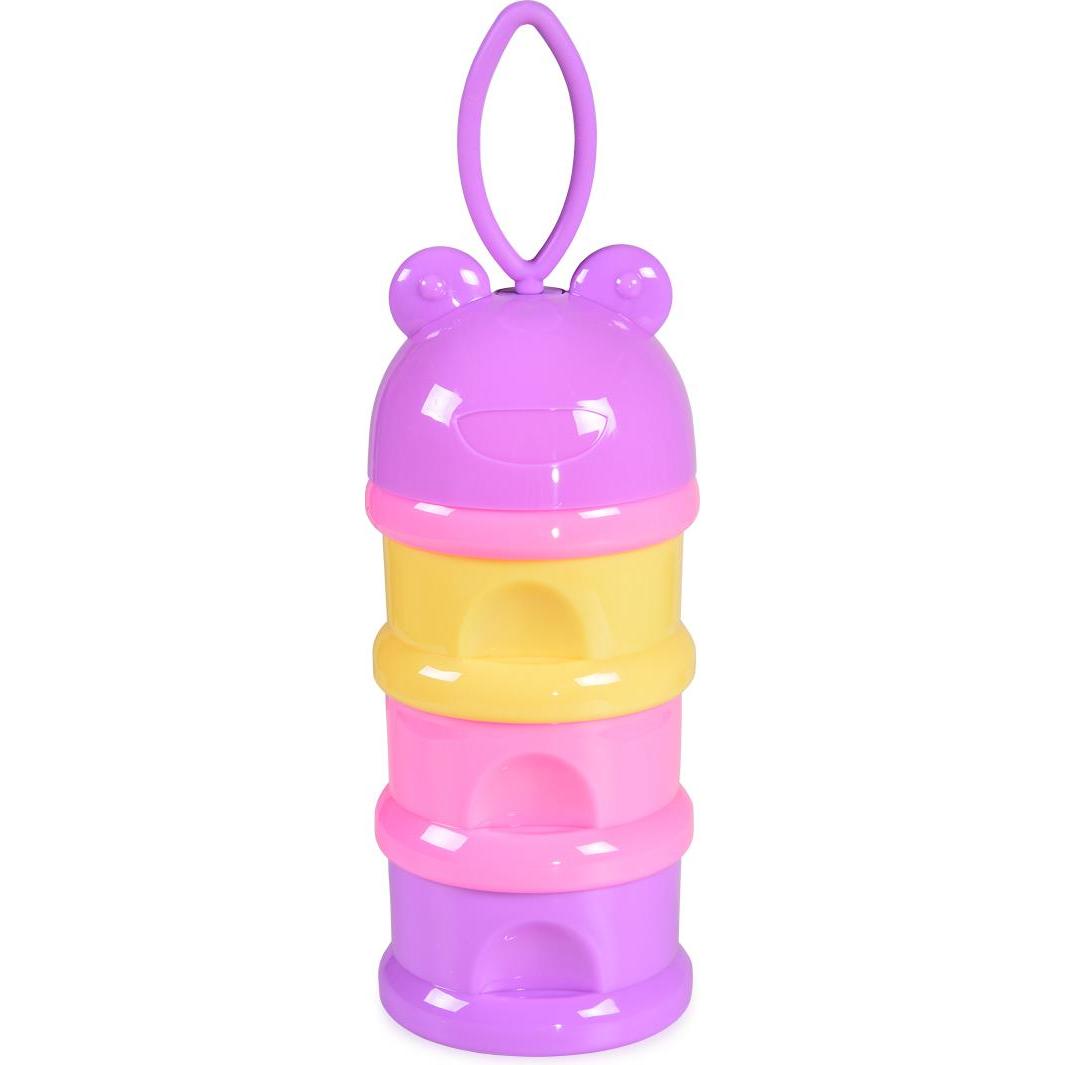 Moni, Babynahrungsbehälter, Milchpulverbehälter, Frosch lila