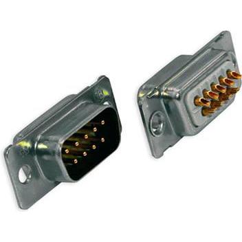 Thumbnail - Conec 37 pole D-Sub male connector, Elektronikkabel + Stecker, Schwarz, Silber