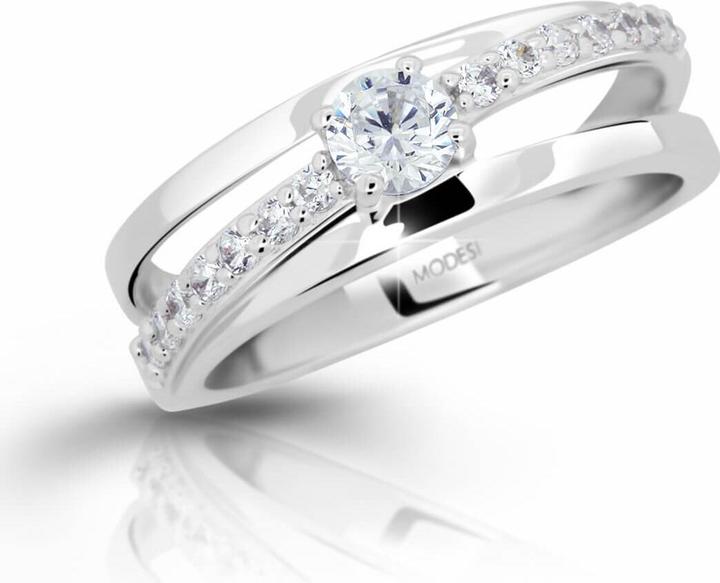 Produktbild Modesi Silver ring with zircons M11105 - Circuit: 54 mm (54, 925 Silber)