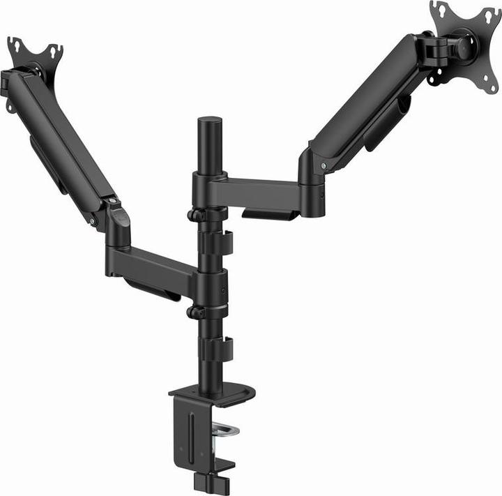 Productafbeelding Gembird Biurkowe Regulowane Ramię/Uchwyt Na Dwa Monitory Od 17 Do 32 Obciążenie Do 9 kg (Tabel, 32", 9 kg)