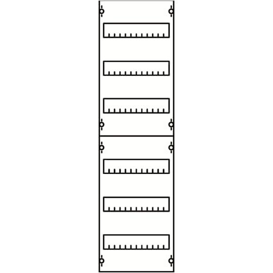 Striebel & John, Verteilerschrank Zubehör, STR 1V23A Verteilerfeld H=950mm 1 Feld