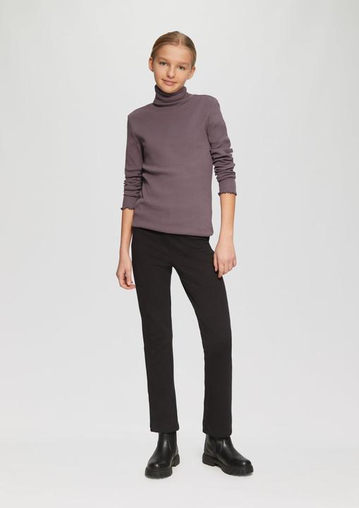 Immagine prodotto S.Oliver T-Shirt Gerippter Rollkragen-Shirt mit Rollsaum (134, 140)