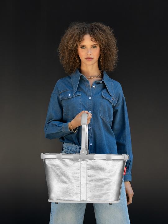 Produktbild reisenthel Einkaufskorb Carrybag Silver Crackle