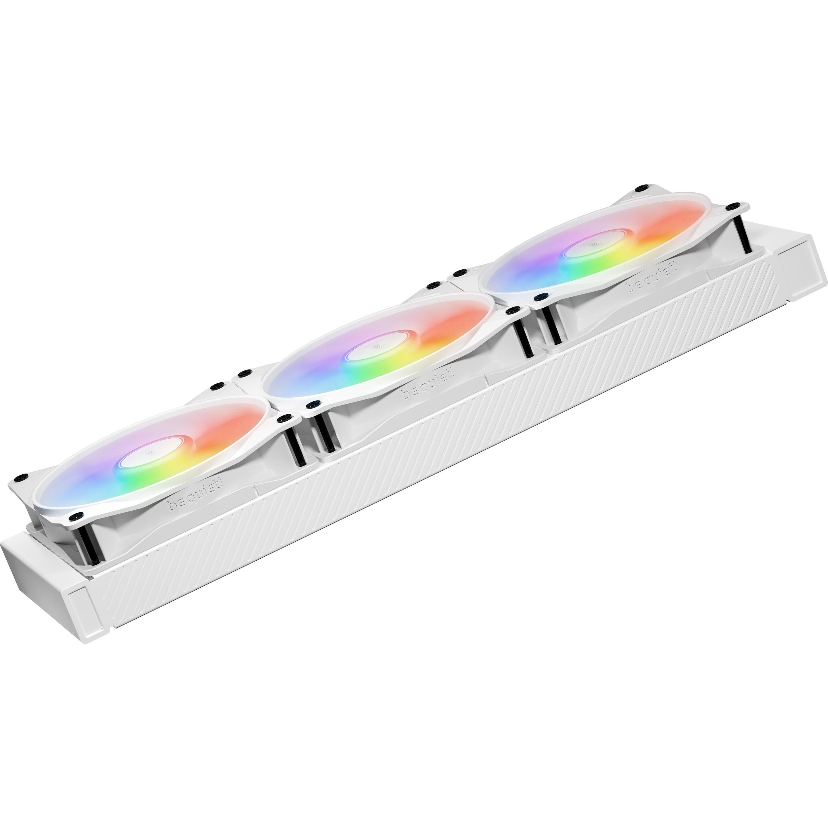 Thumbnail - be quiet! LIGHT WINGS LX 120mm PWM high-speed White Triple-Pack (120 mm, 3 x), PC Lüfter, Weiss