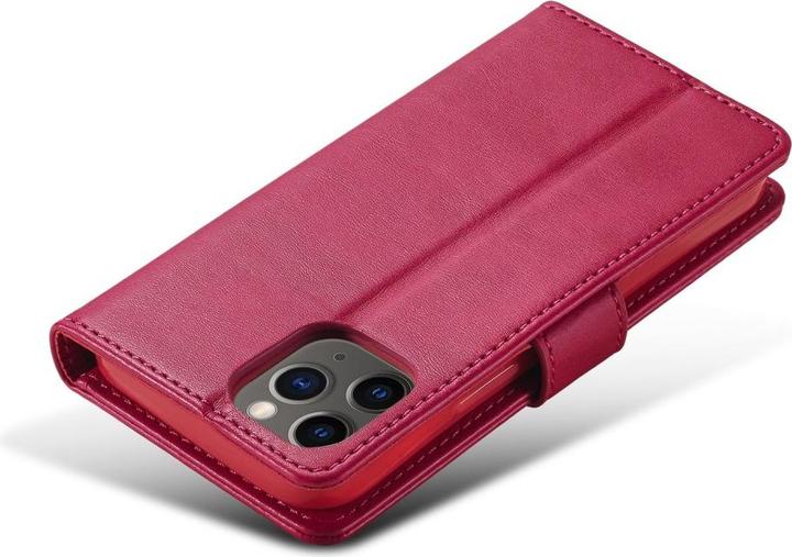 Image du produit Ueli Express iPhone 12 / iPhone 12 Pro Livre Etui en cuir véritable avec porte-carte Rose (Apple iPhone 12 Pro, Apple iPhone 12)