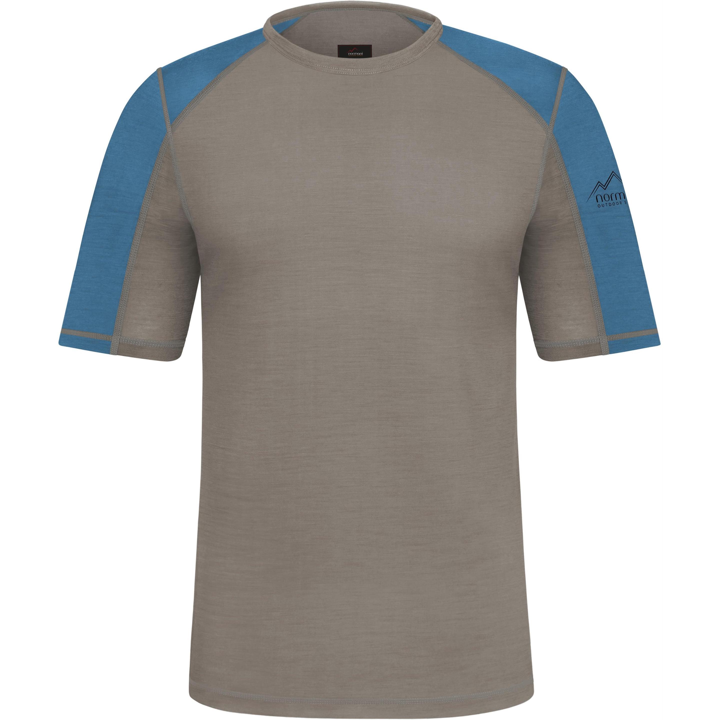 Normani, Herren, Shirt, Herren Merino T-Shirt „Busselton“ - 9189, Grün, (XL)