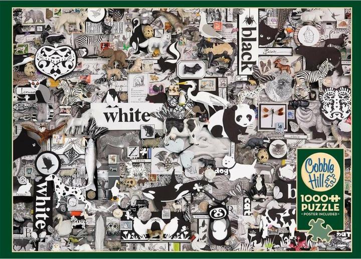 Produktbild Cobble Hill Schwarz und Weiss: Tiere (1000 Stück) (1000 Teile)
