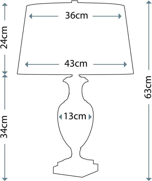 Actual product image Elstead Lighting Antonia table lamp E27 clear silver (E27)