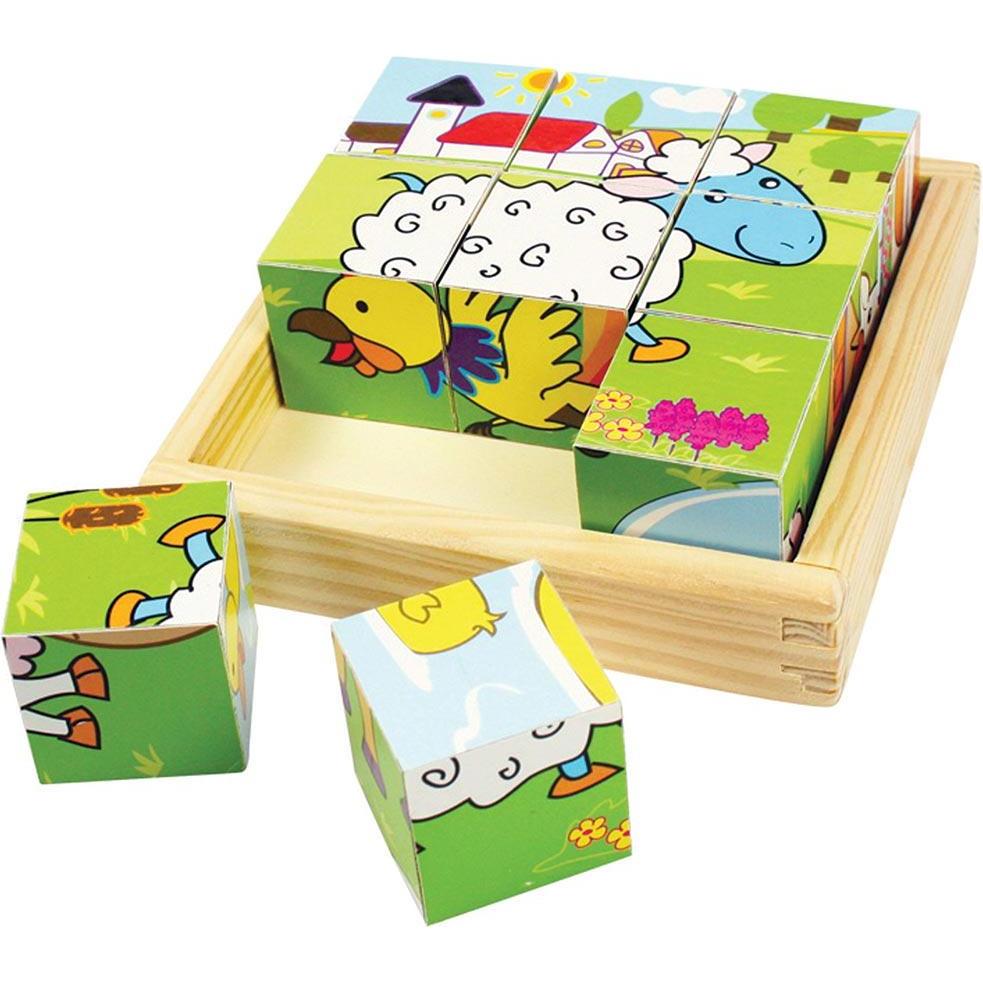 Bigjigs Nutztiere Block Puzzle