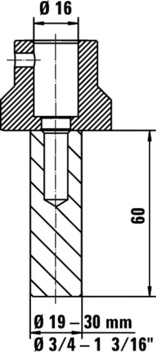 Actual product image Bessey Workbench adapter TW16AW20 (16 mm)