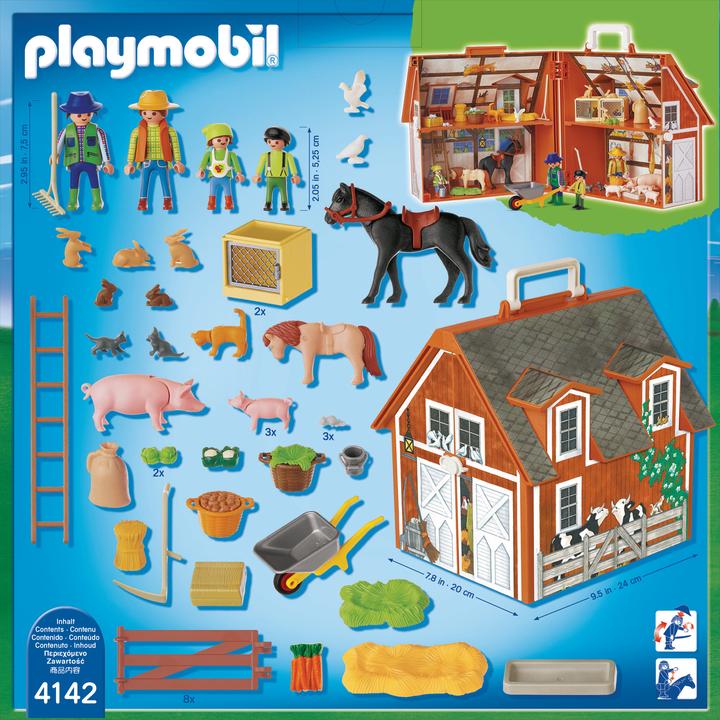 Produktbild Playmobil Figuren-Set 4142 - Mein tragbarer Bauernhof (4142)